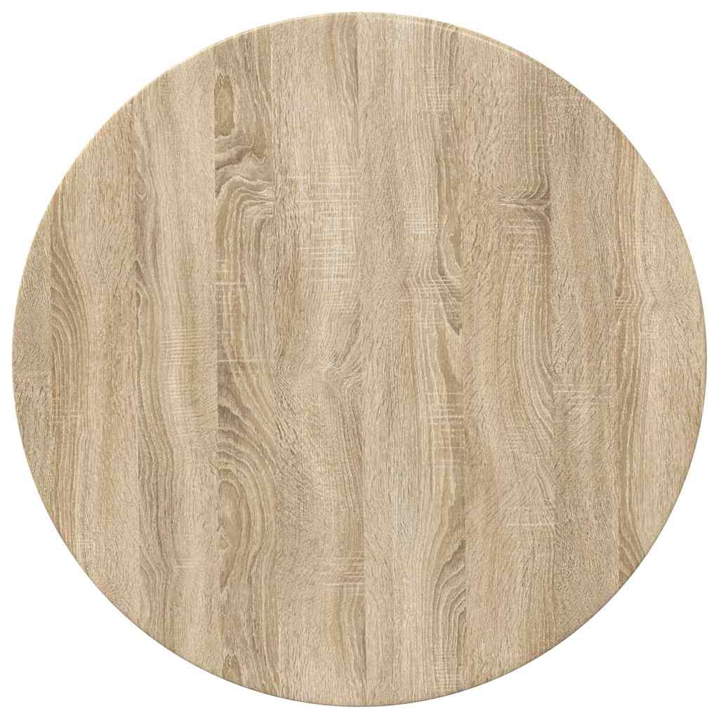 Table Top Ø 70 x 1.5 cm Round Engineered Wood Sonoma Oak