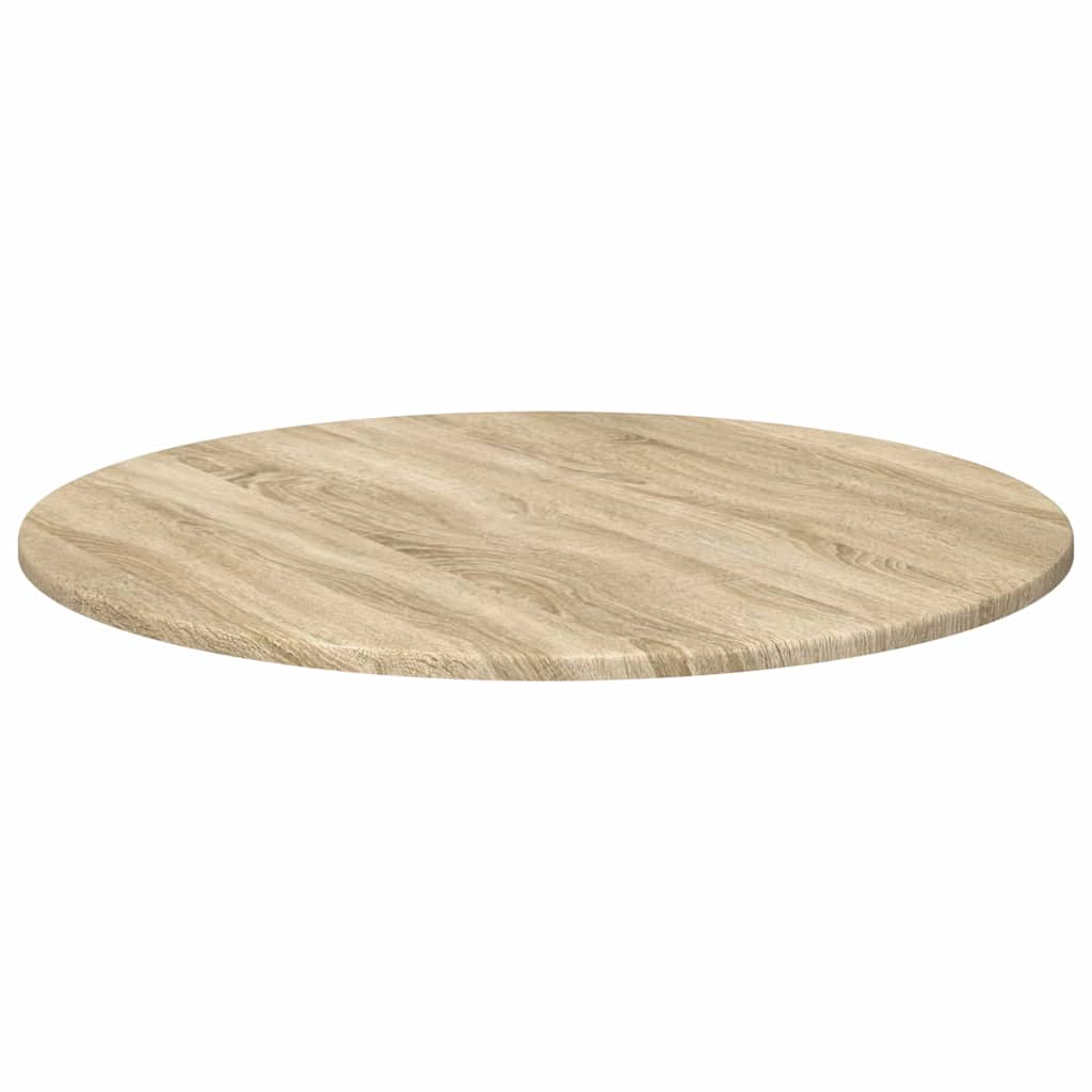 Table Top Ø 70 x 1.5 cm Round Engineered Wood Sonoma Oak