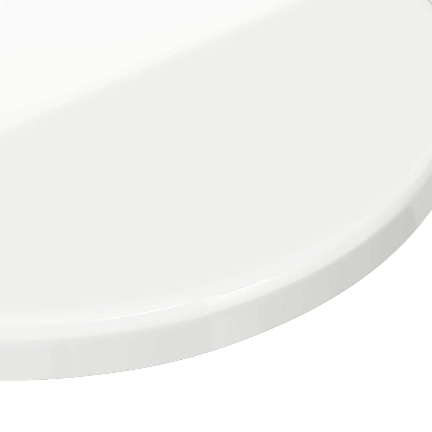 Table Top Ø 70 x 1.5 cm Round Engineered Wood High Gloss White