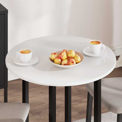 Table Top High gloss white Ø 70 x 1.5 cm Engineered Wood