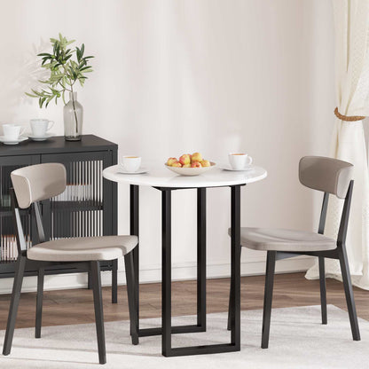 Table Top Ø 70 x 1.5 cm Round Engineered Wood High Gloss White