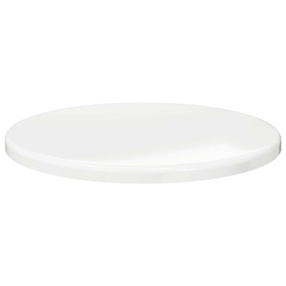 Table Top Ø 70 x 1.5 cm Round Engineered Wood High Gloss White