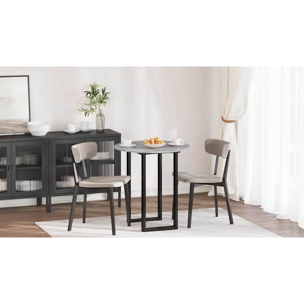 Table Top Grey sonoma Ø 70 x 1.5 cm Engineered Wood
