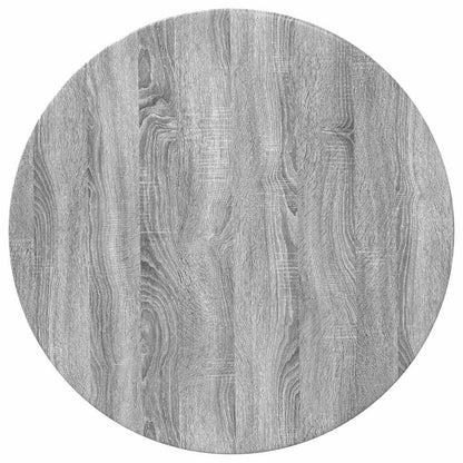 Table Top Ø 70 x 1.5 cm Round Engineered Wood Grey Sonoma