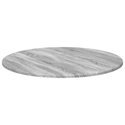 Table Top Ø 70 x 1.5 cm Round Engineered Wood Grey Sonoma