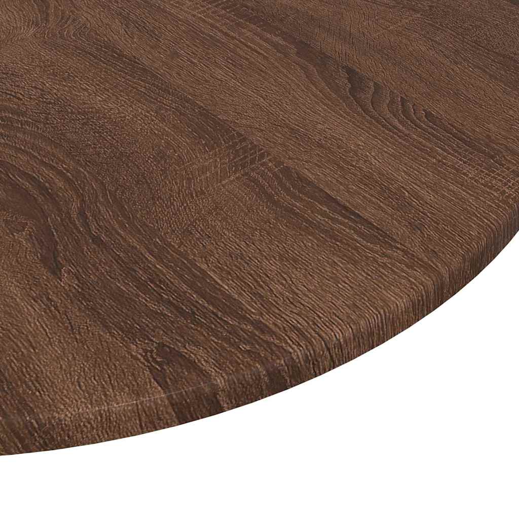 Table Top Ø 70 x 1.5 cm Round Engineered Wood Brown Oak