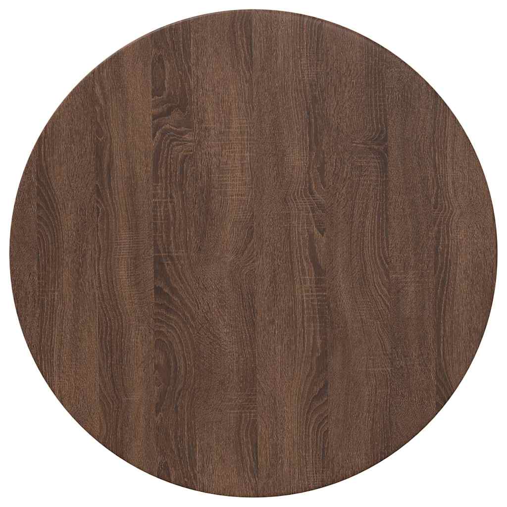 Table Top Brown oak Ø 70 x 1.5 cm Engineered Wood
