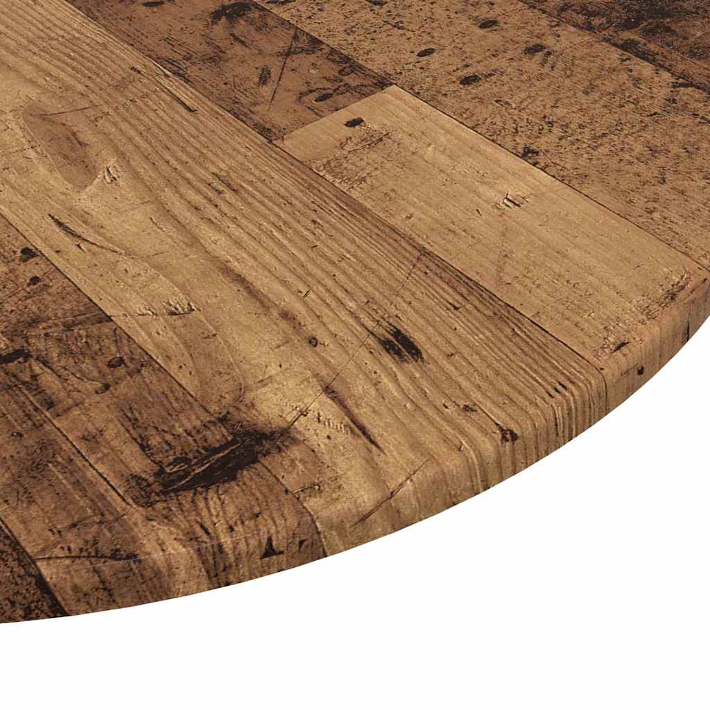 Table Top Old wood Ø 70 x 1.5 cm Engineered Wood