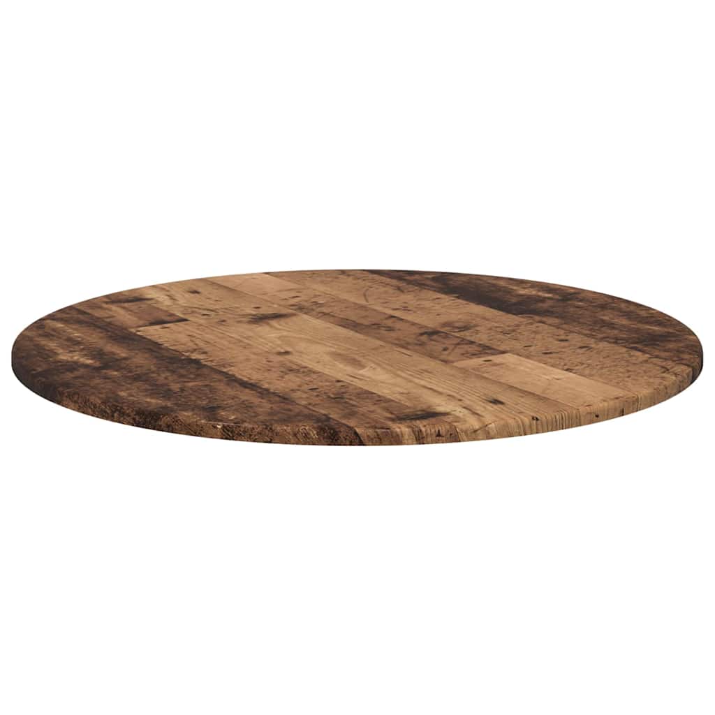 Table Top Old wood Ø 70 x 1.5 cm Engineered Wood