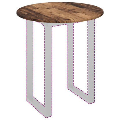 Table Top Old wood Ø 70 x 1.5 cm Engineered Wood