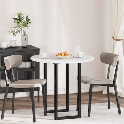 Table Top White Ø 80 x 1.5 cm Engineered Wood