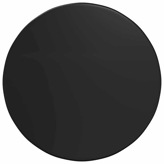 Table Top Black Ø 80 x 1.5 cm Engineered Wood