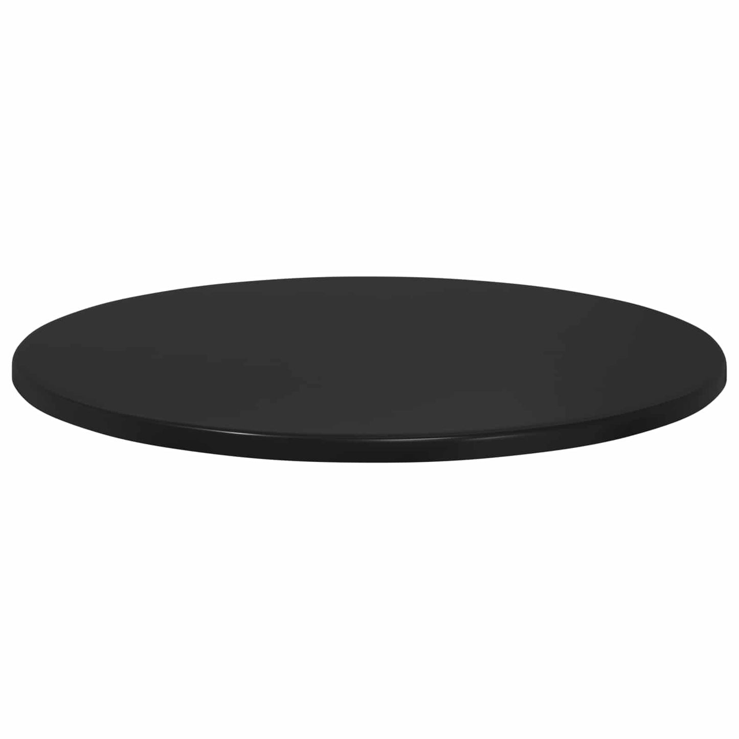 Table Top Ø 80 x 1.5 cm Round Engineered Wood Black