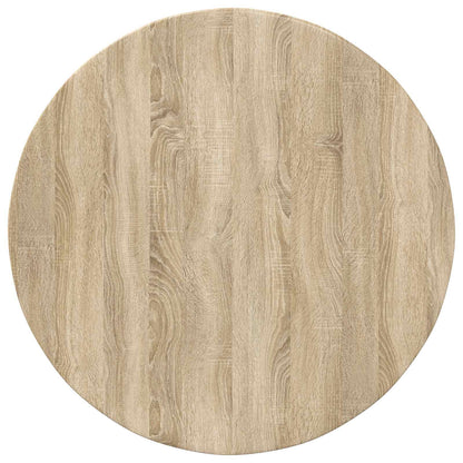 Table Top Ø 80 x 1.5 cm Round Engineered Wood Sonoma Oak