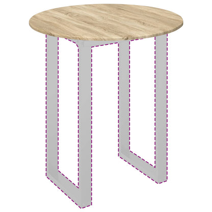 Table Top Ø 80 x 1.5 cm Round Engineered Wood Sonoma Oak