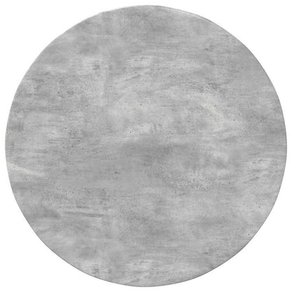 Table Top Ø 80 x 1.5 cm Round Engineered Wood Concrete Grey