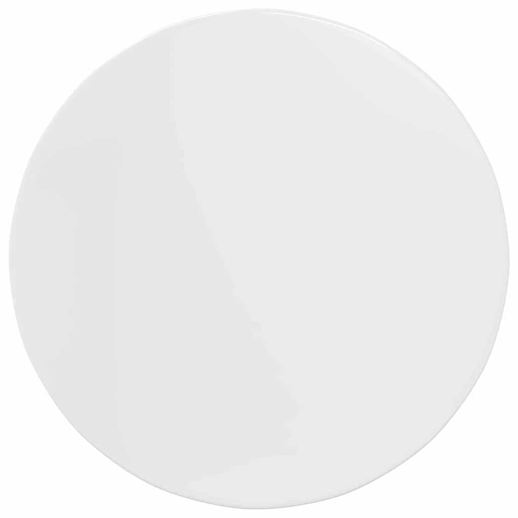 Table Top High gloss white Ø 80 x 1.5 cm Engineered Wood