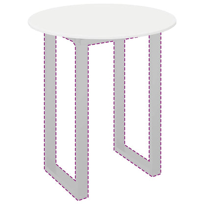 Table Top High gloss white Ø 80 x 1.5 cm Engineered Wood