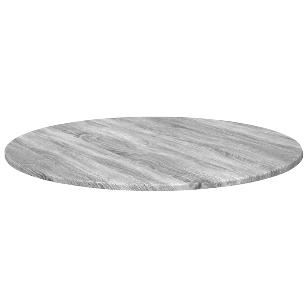 Table Top Grey sonoma Ø 80 x 1.5 cm Engineered Wood