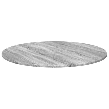 Table Top Grey sonoma Ø 80 x 1.5 cm Engineered Wood