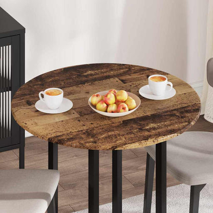 Table Top Old wood Ø 80 x 1.5 cm Engineered Wood
