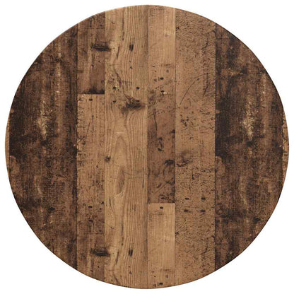 Table Top Old wood Ø 80 x 1.5 cm Engineered Wood