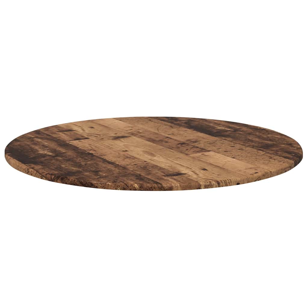 Table Top Old wood Ø 80 x 1.5 cm Engineered Wood