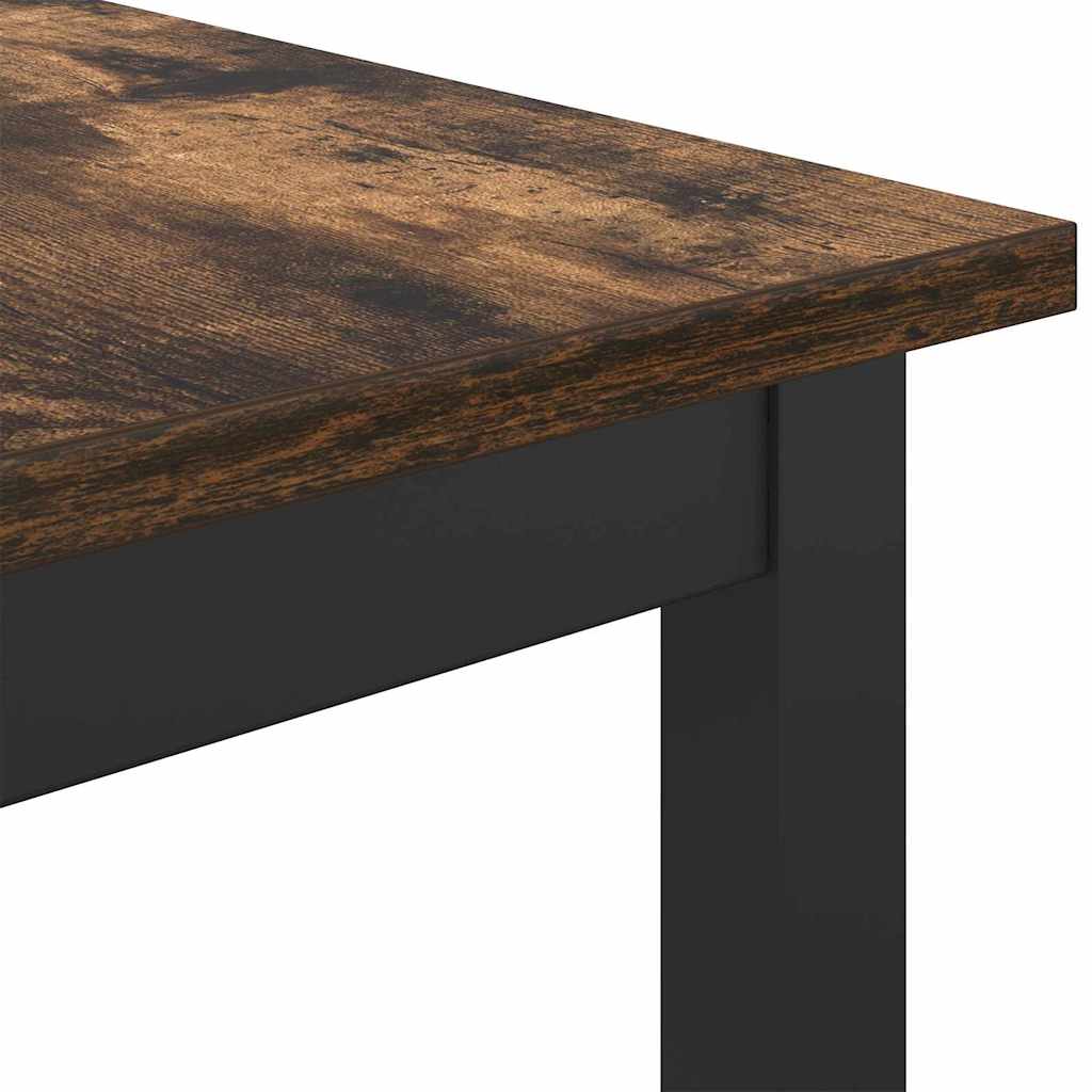 Table Smoked Oak 100 x 50 x 90.5 cm Engineered Wood and Steel