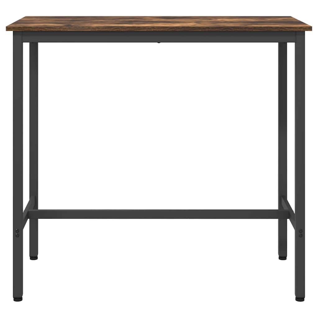 Table Smoked Oak 100 x 50 x 90.5 cm Engineered Wood and Steel