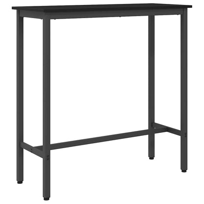 Table Black Oak 100 x 40 x 100.5 cm Engineered Wood and Steel