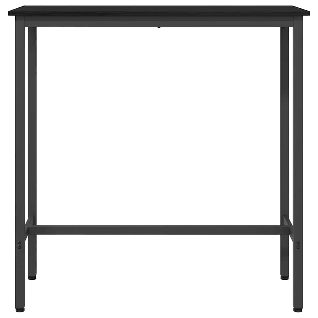 Table Black Oak 100 x 40 x 100.5 cm Engineered Wood and Steel