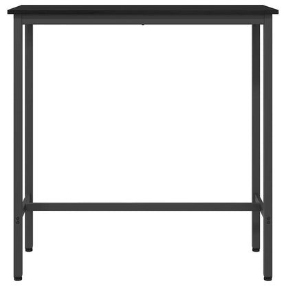 Table Black Oak 100 x 40 x 100.5 cm Engineered Wood and Steel