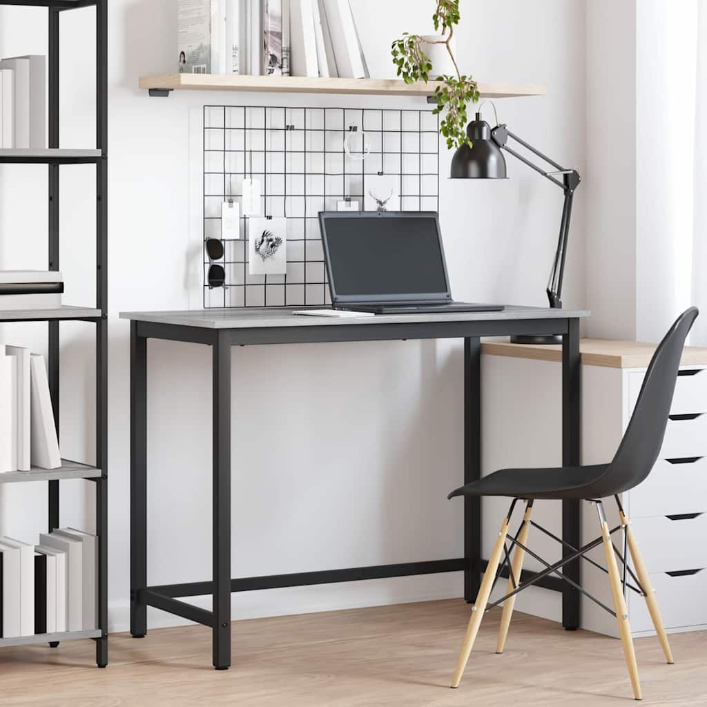 Table Grey Sonoma 80 x 50 x 76.5 cm Engineered Wood and Steel