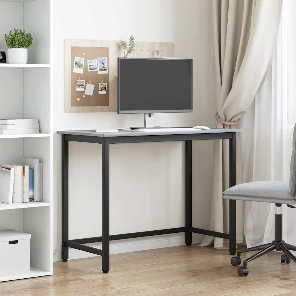 Table Grey Sonoma 80 x 50 x 76.5 cm Engineered Wood and Steel