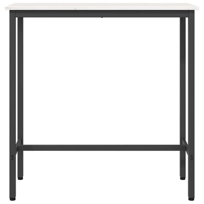 Table White 100 x 40 x 101 cm Engineered Wood and Steel