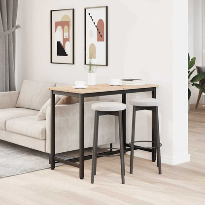 Table Natural 100 x 50 x 77 cm Engineered Wood and Steel