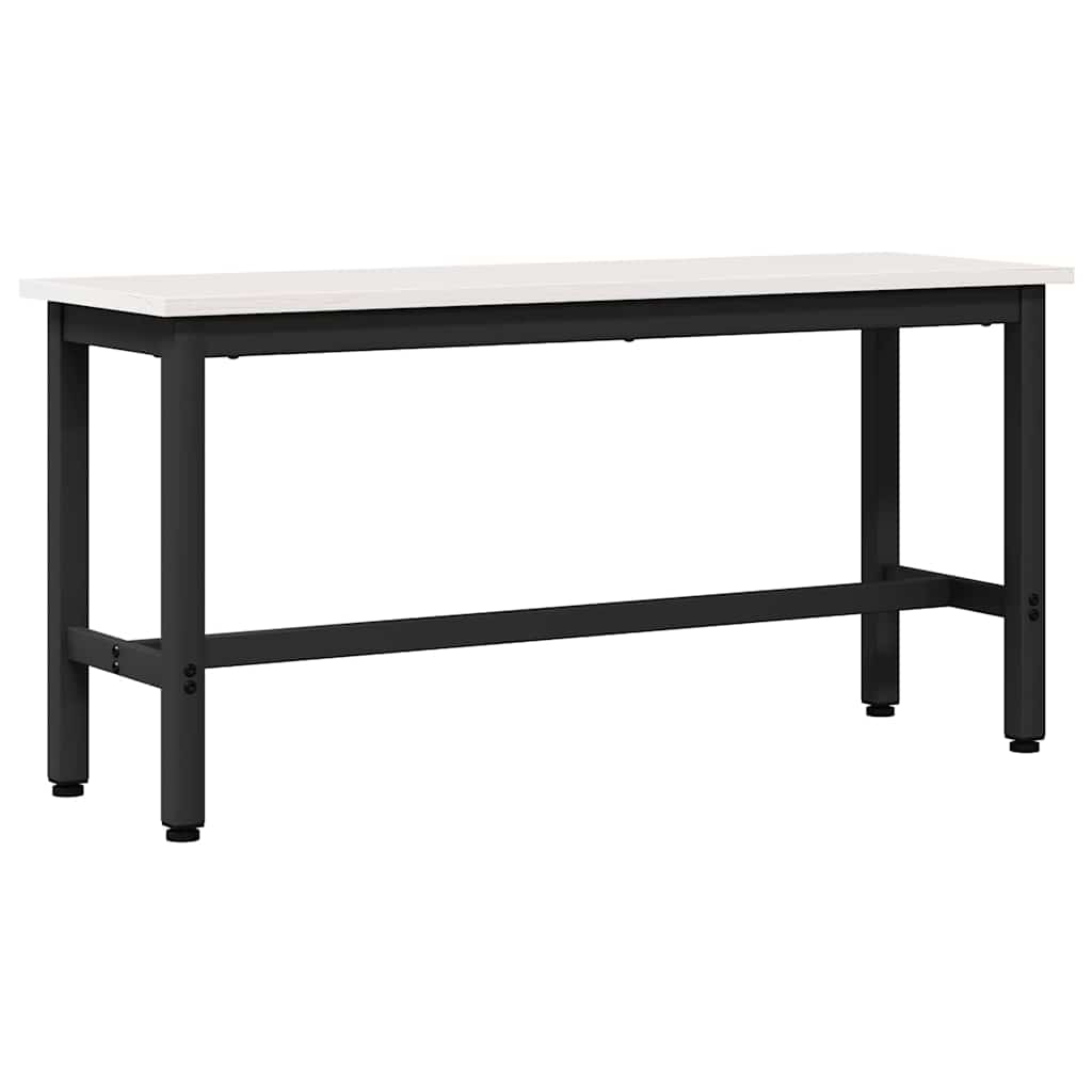 Dining Bench 2 pcs White 100 x 32.5 x 49 cm Solid pine wood