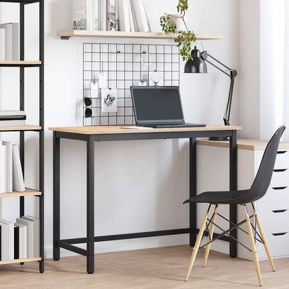 Table Natural 100 x 50 x 77 cm Engineered Wood and Steel