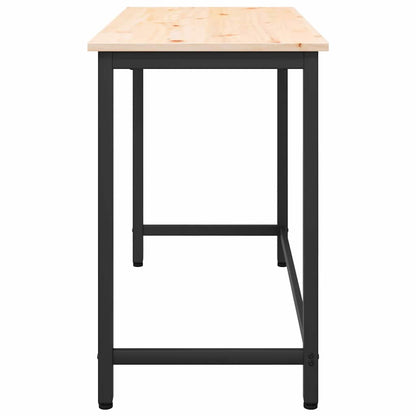 Table Natural 100 x 50 x 77 cm Engineered Wood and Steel