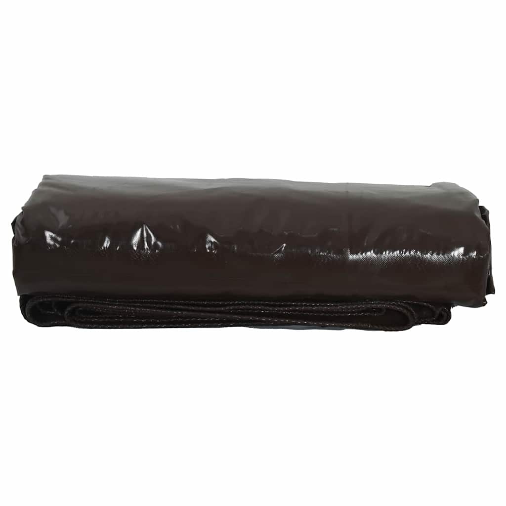 Tarpaulin 650g / m² Brown 6 x 8 m Canvas with PVC Coating
