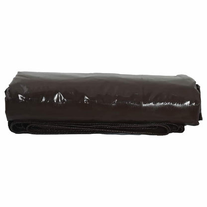Tarpaulin 650g / m² Brown 6 x 8 m Canvas with PVC Coating