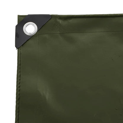 Tarpaulin 650g / m² Olive Green 3 x 4 m Canvas with PVC Coating