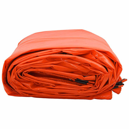 Tarpaulin 650g / m² Orange 4 x 5 m Canvas with PVC Coating