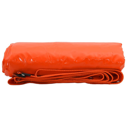 Tarpaulin 650g / m² Orange 5 x 6 m Canvas with PVC Coating