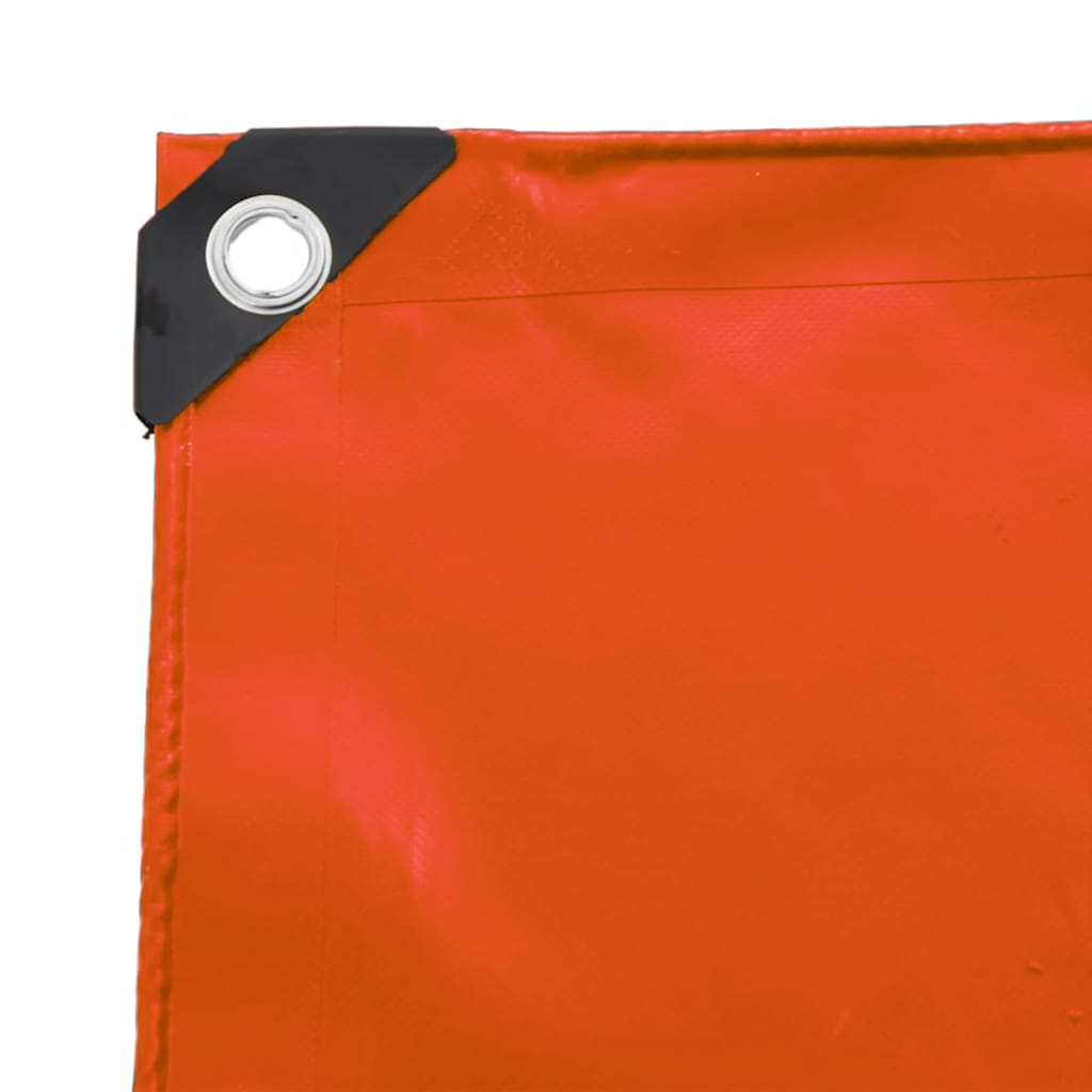 Tarpaulin 650g / m² Orange 5 x 5 m Canvas with PVC Coating