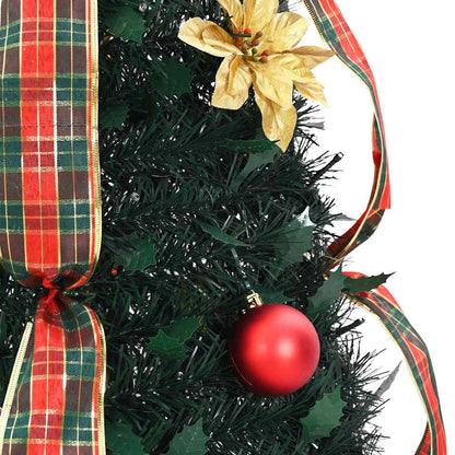 Artificial Christmas Tree with 50 LEDs Green 125 cm PVC