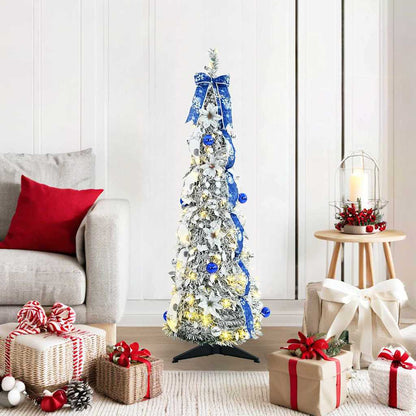 Artificial Christmas Tree with 50 LEDs White 120 cm PVC