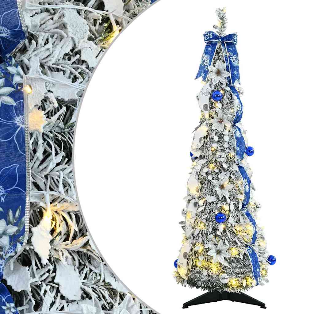 Artificial Christmas Tree with 50 LEDs White 120 cm PVC