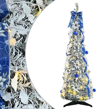 Artificial Christmas Tree with 50 LEDs White 120 cm PVC