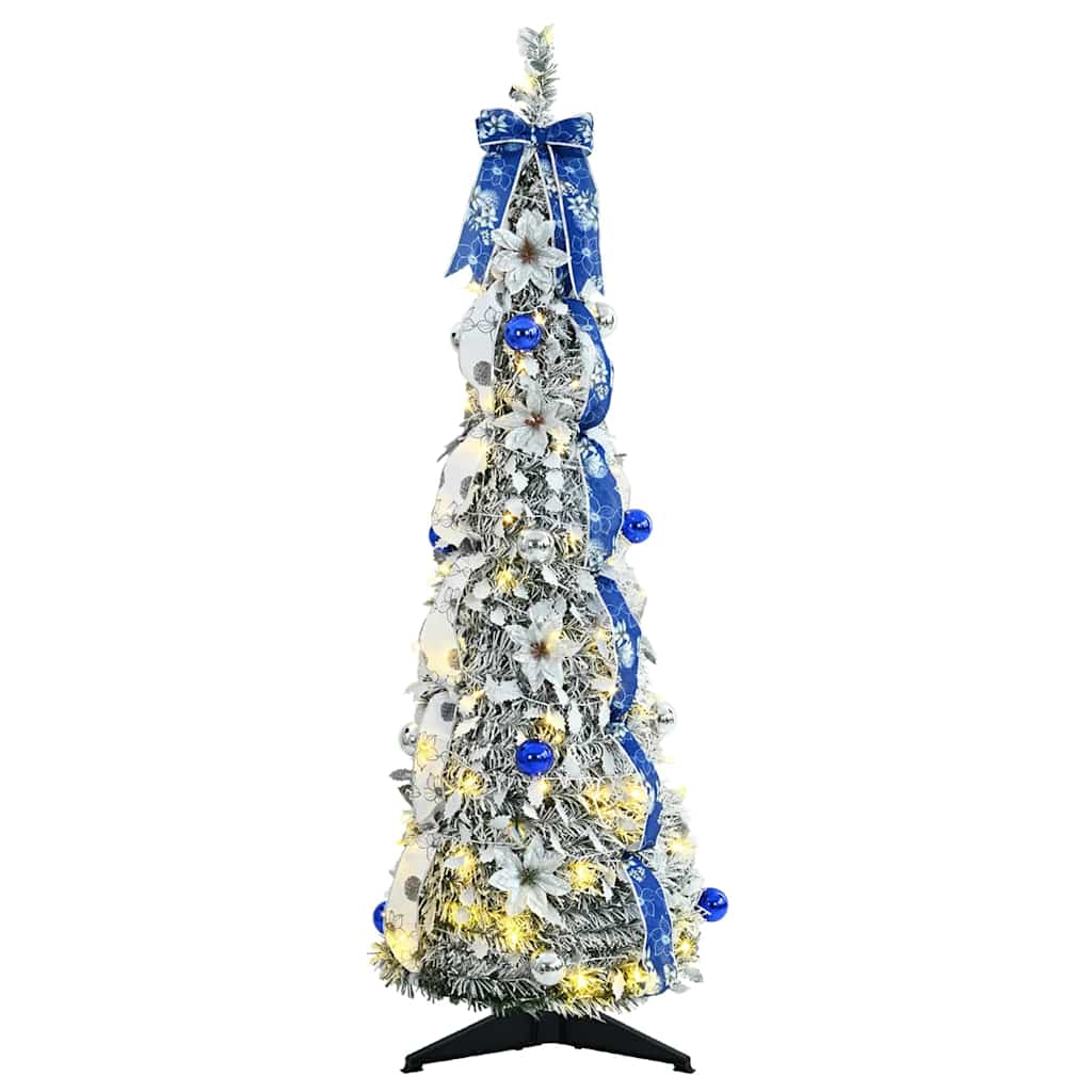 Artificial Christmas Tree with 50 LEDs White 120 cm PVC